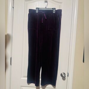 Westbound Deep Purple Velvet Trousers Size Medium